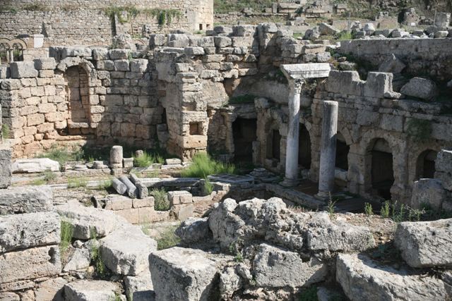 Ancient Corinth - The spring of Peirene square complex
